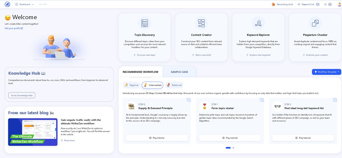 ai writing tool writerzen