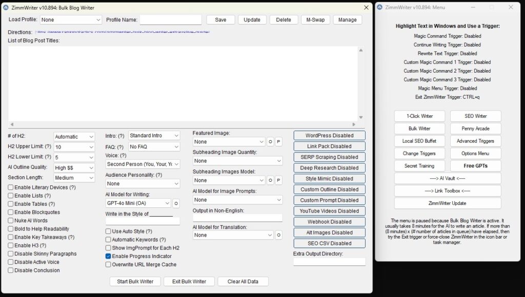 zimmwriter bulk writer screen